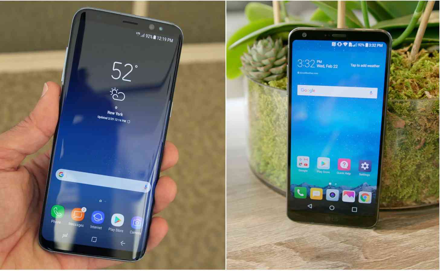 Samsung Galaxy S8 and LG G6