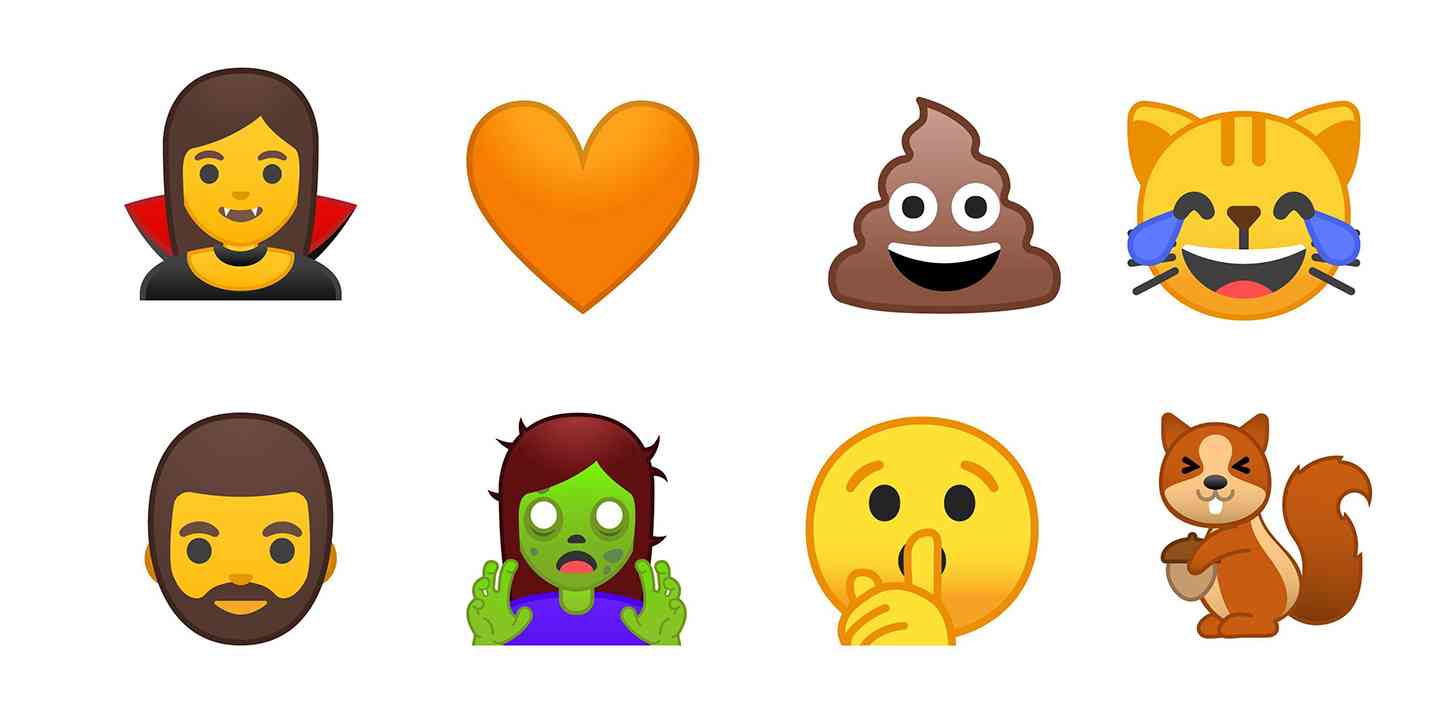 Android O updated emoji characters
