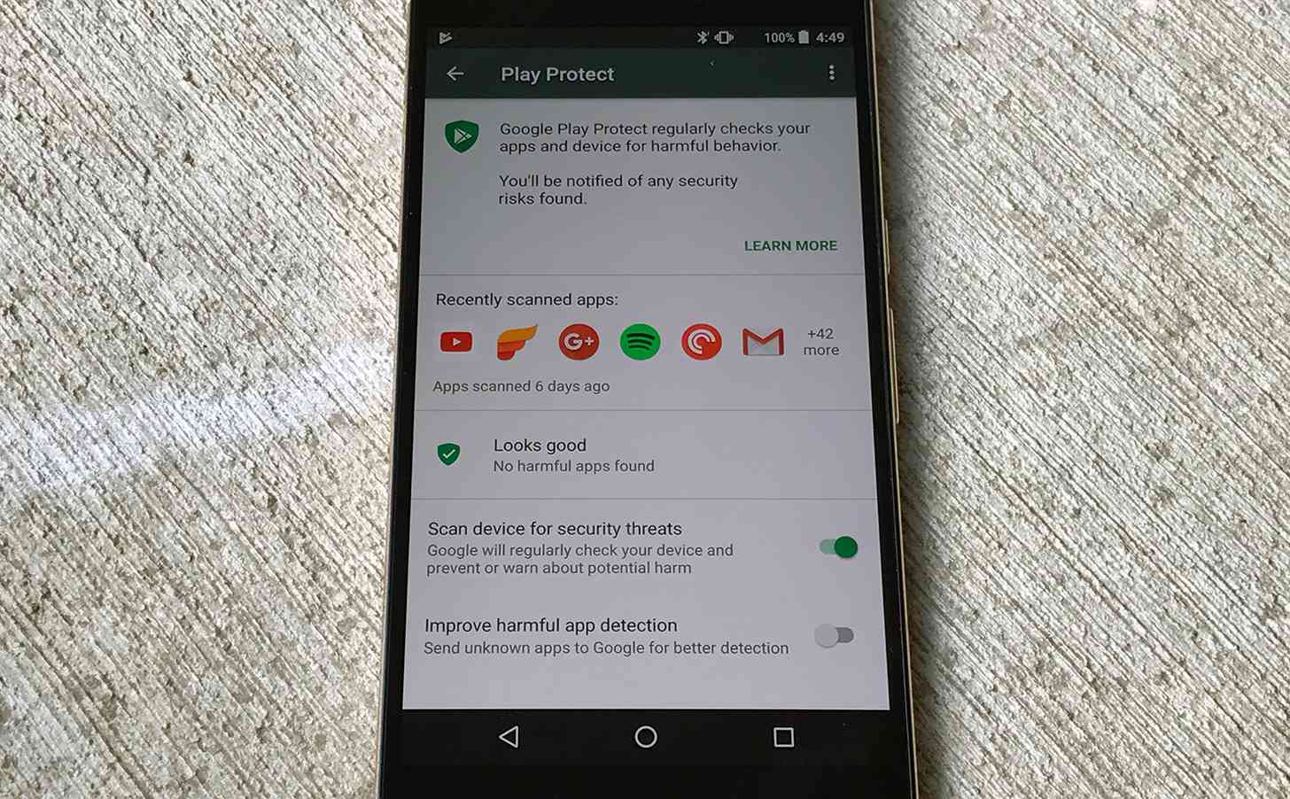 Google Play Protect Android apps Nexus 6P