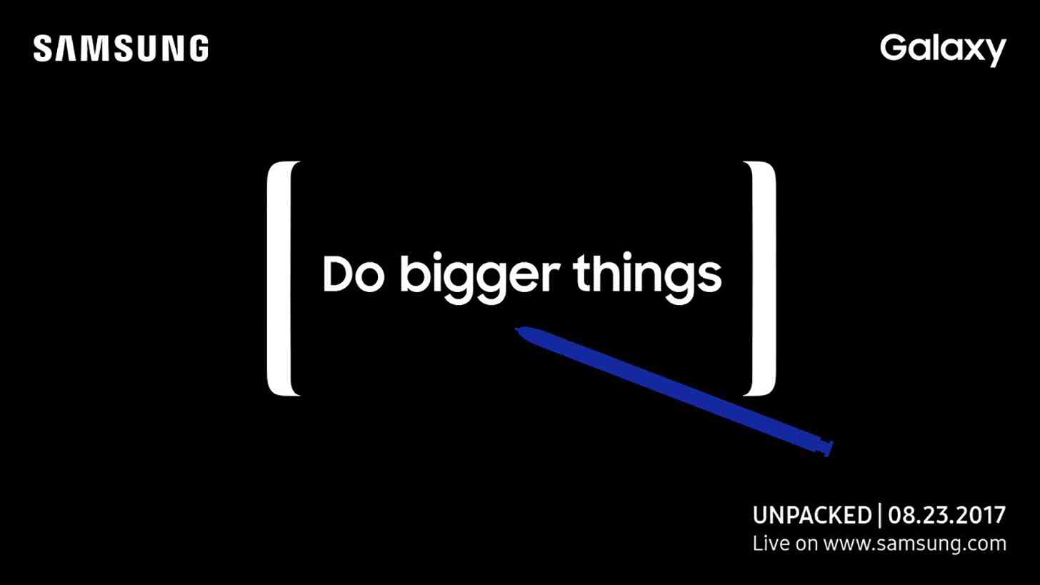 Samsung Galaxy Note 8 event teaser image