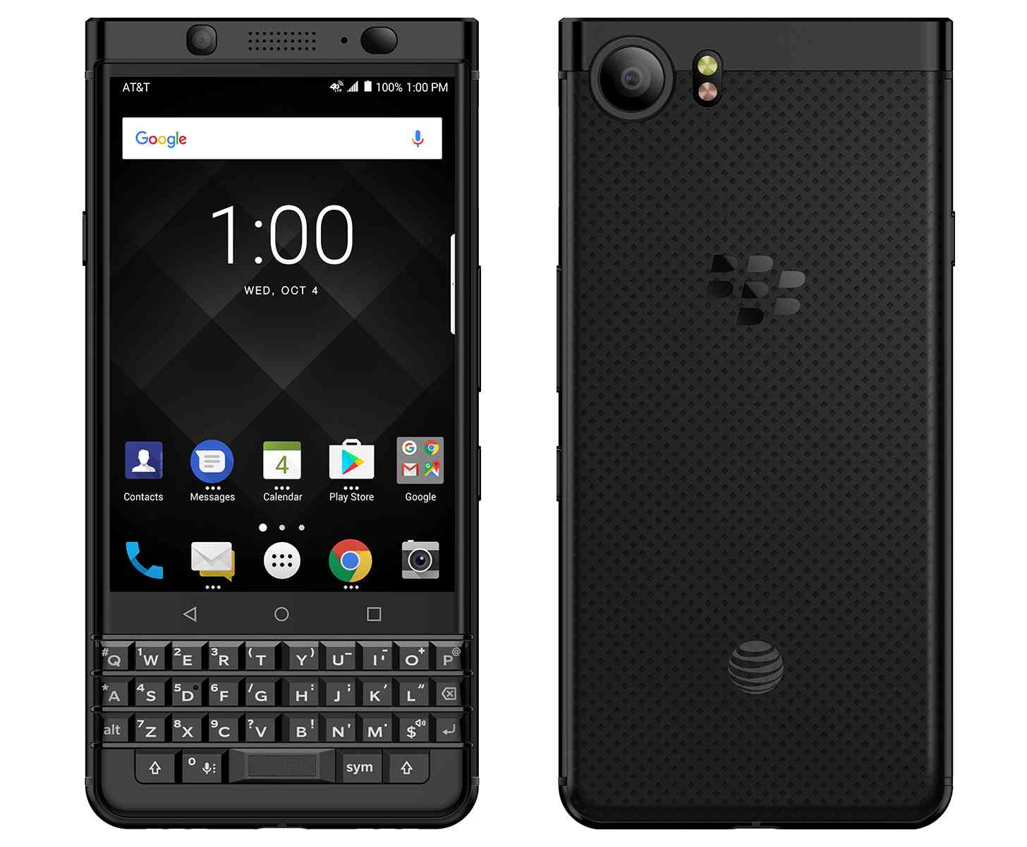 BlackBerry KEYone Space Black AT&T official images high resolution