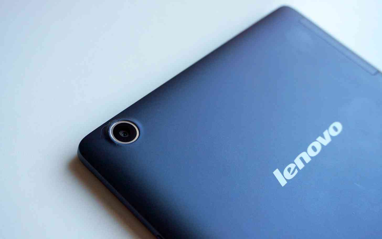 Lenovo logo tablet rear