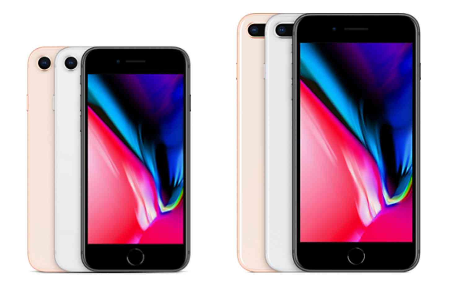 iPhone 8, iPhone 8 Plus colors official