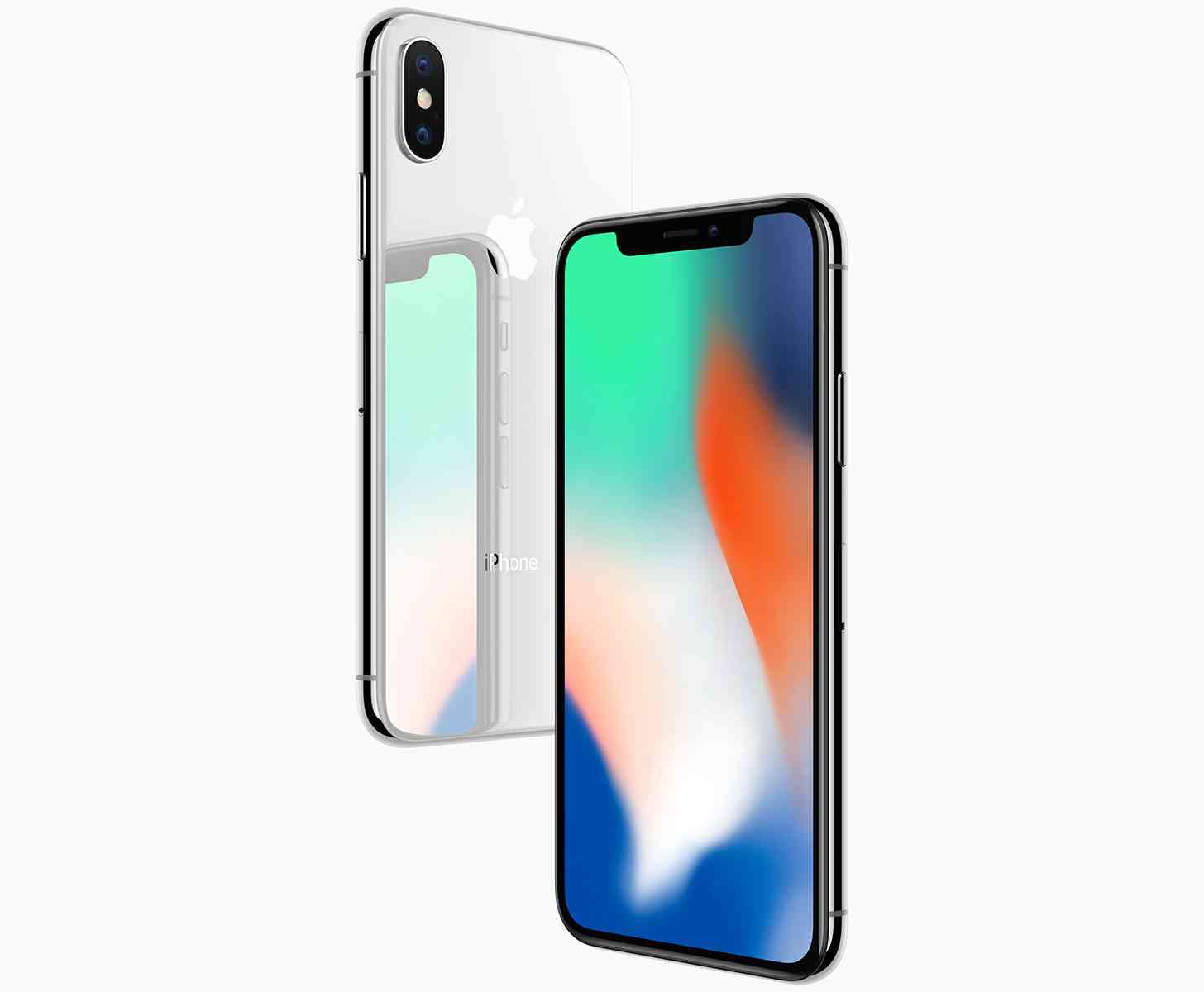 iPhone X official front back