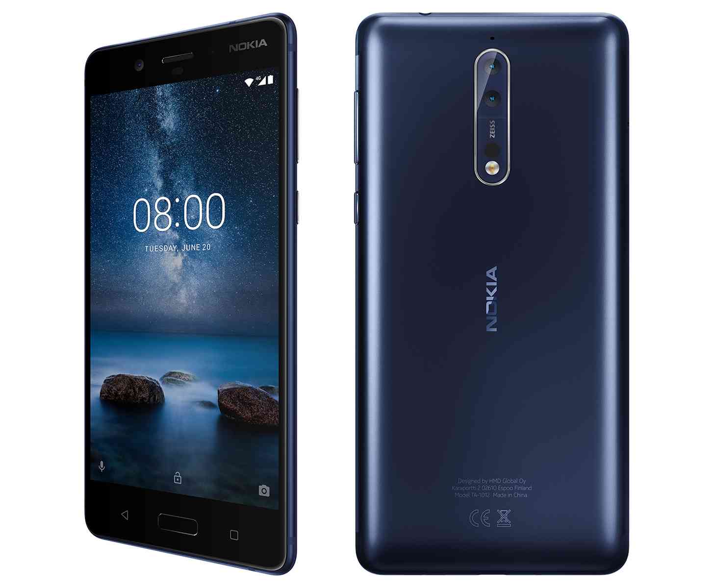 Nokia 8 Tempered Blue official