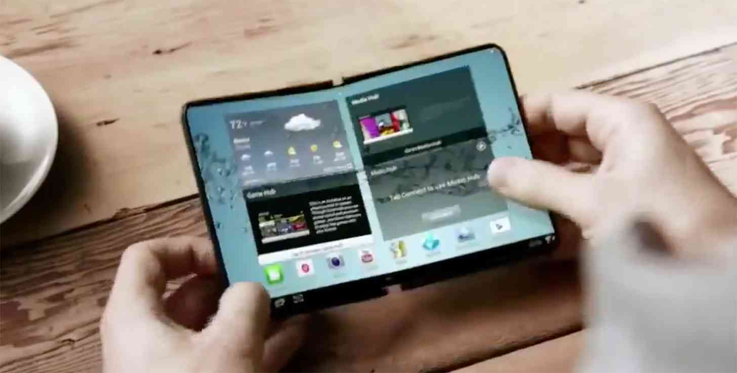 Samsung foldable smartphone concept