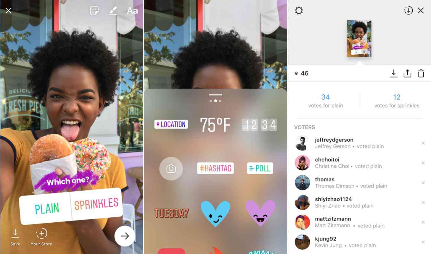 Instagram Stories polls new feature