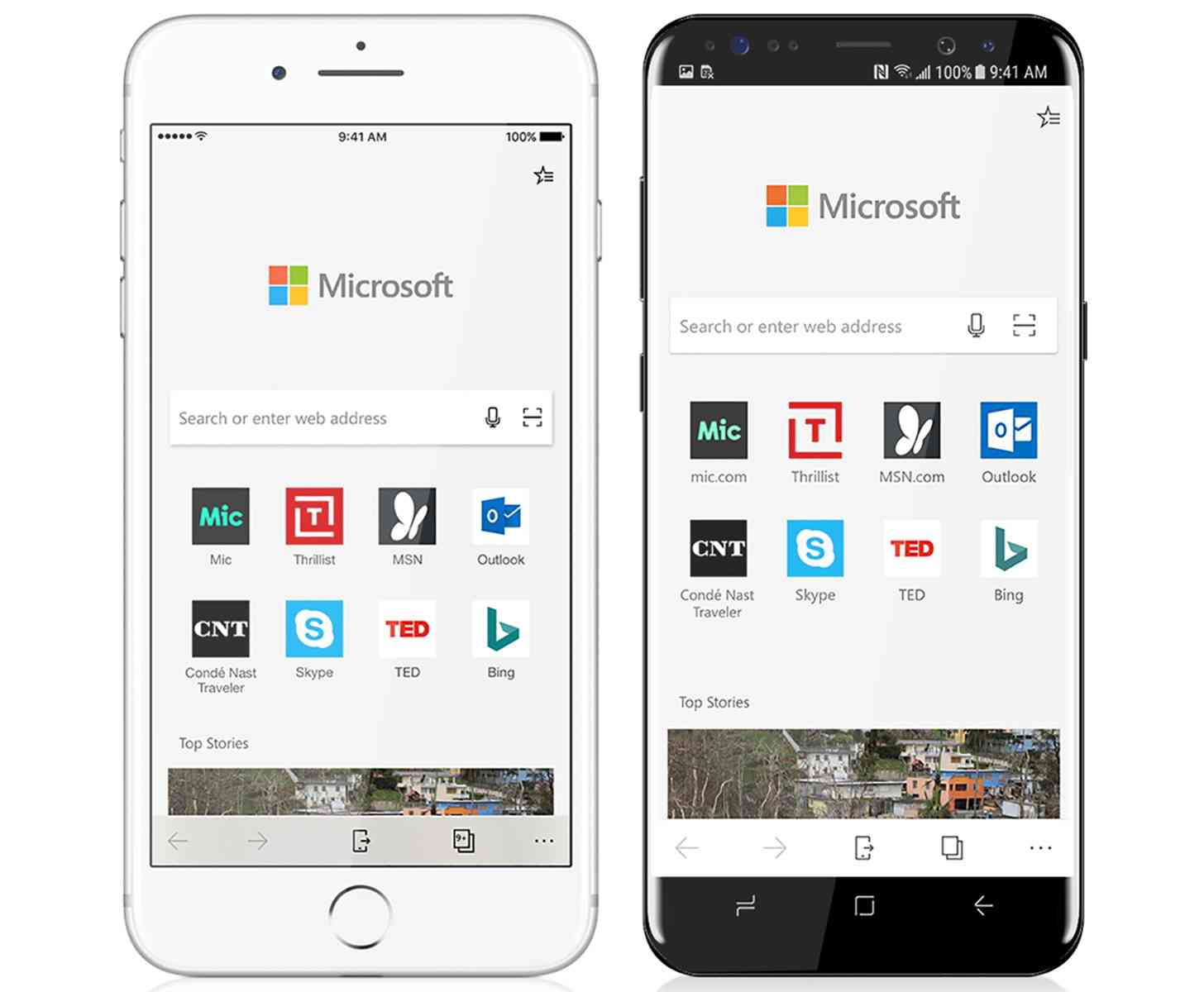 Microsoft Edge for iPhone, Android