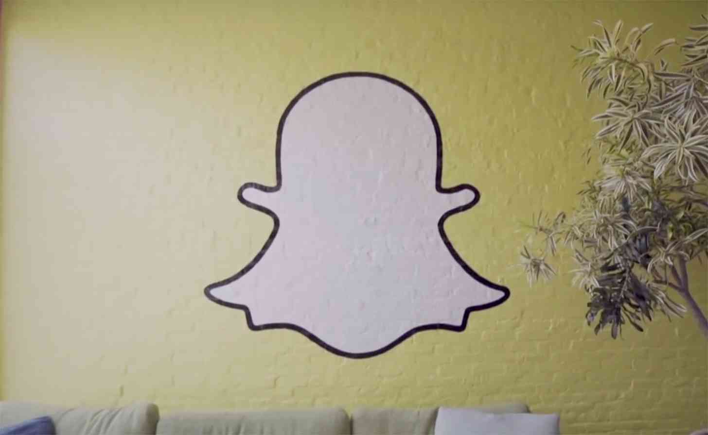 Snapchat logo wall