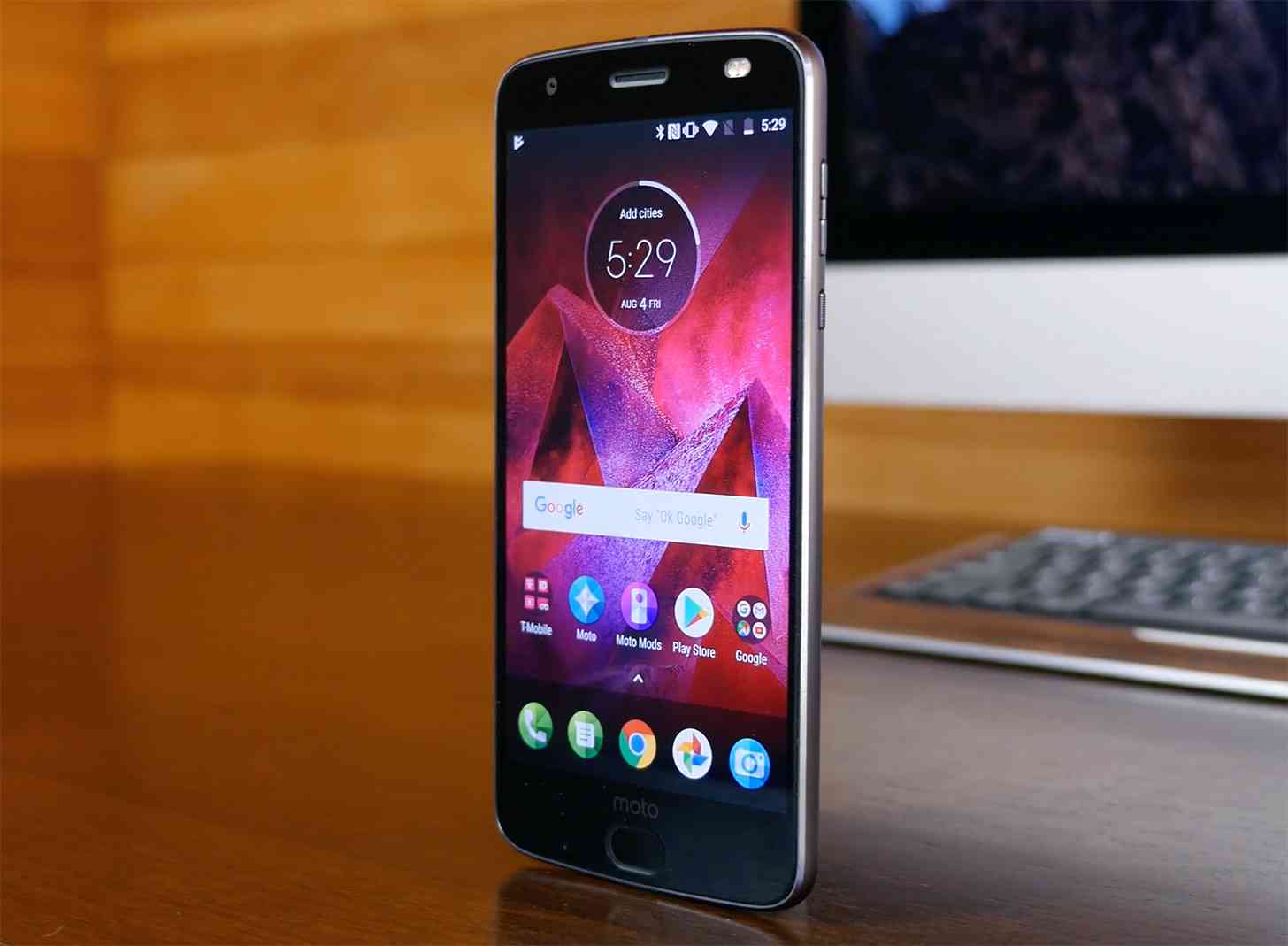 T-Mobile Moto Z2 Force angle hands-on