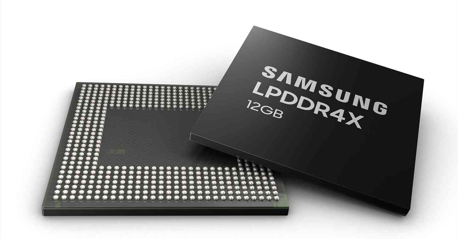Samsung 12GB LPDDR4X RAM chip