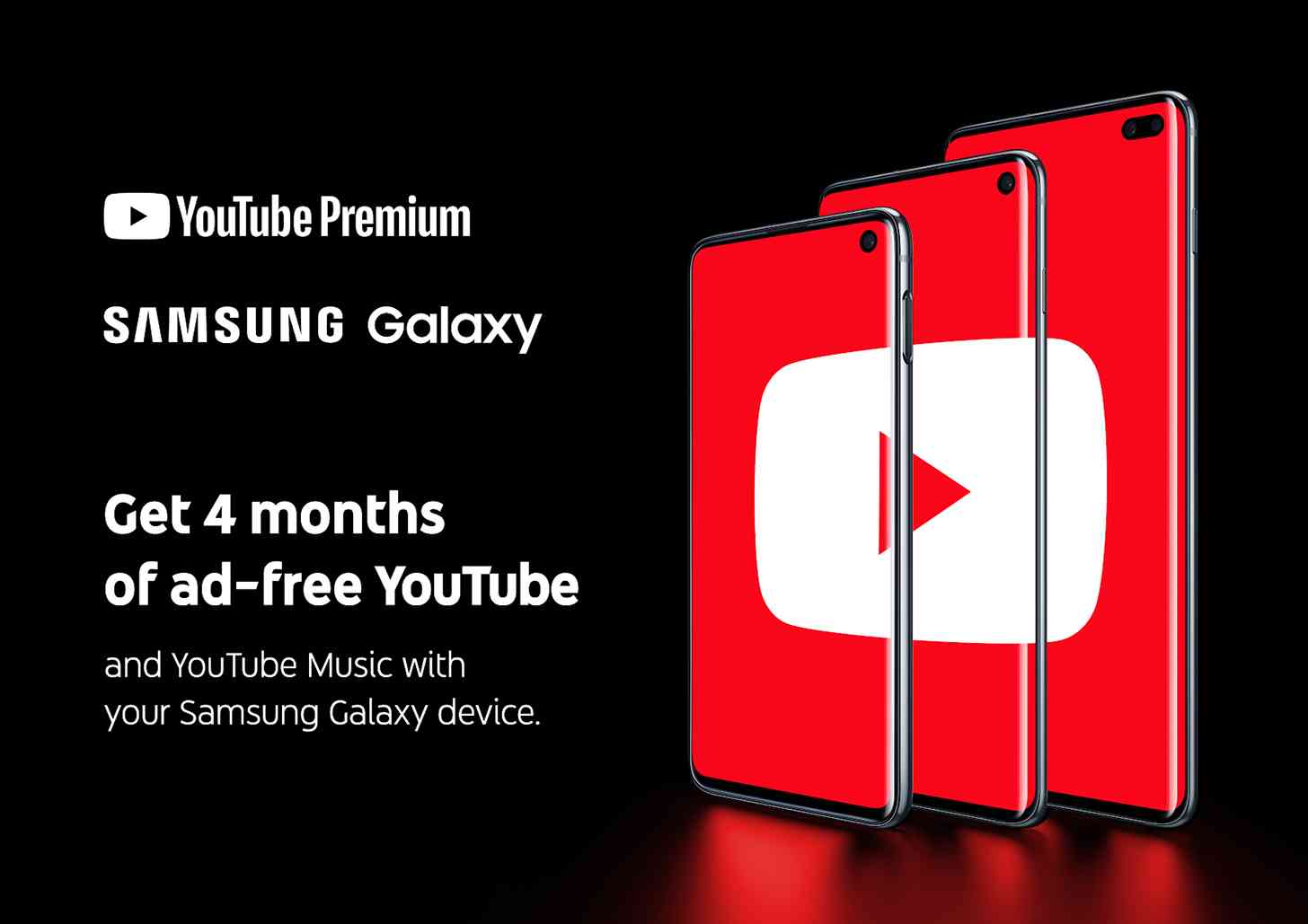Samsung Galaxy S10 YouTube Premium free