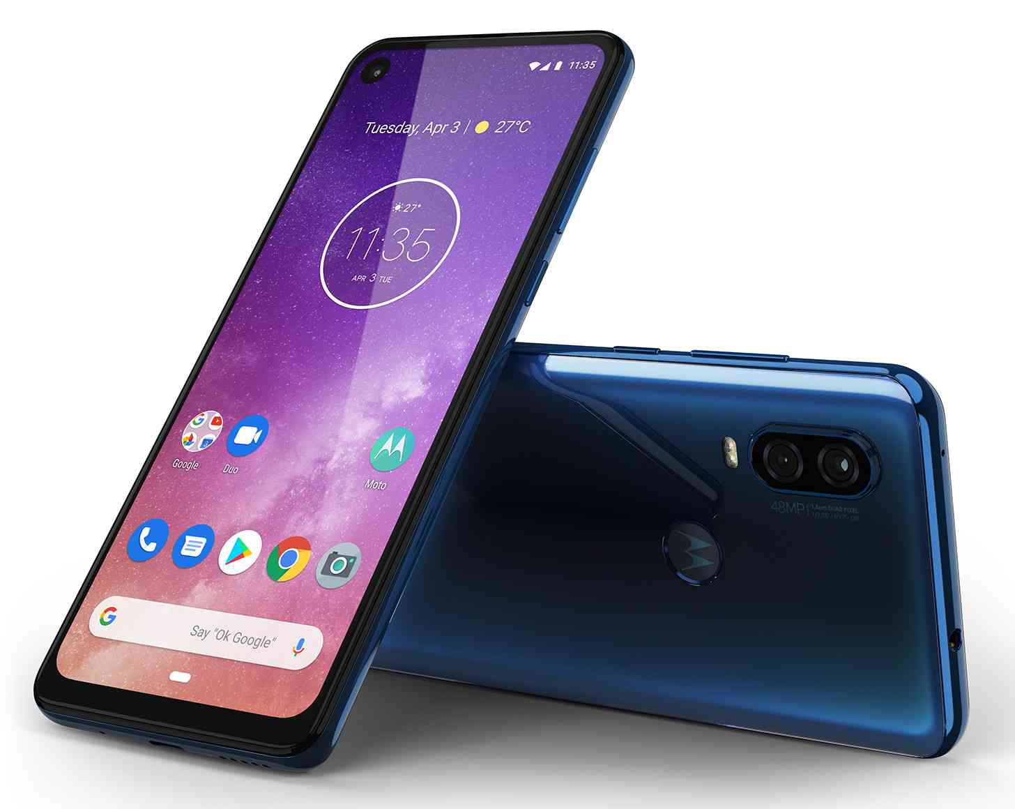 Motorola One Vision blue