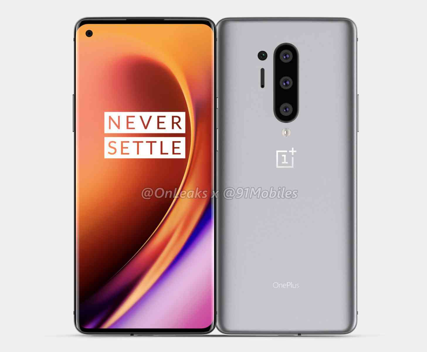 OnePlus 8 Pro renders hole-punch display