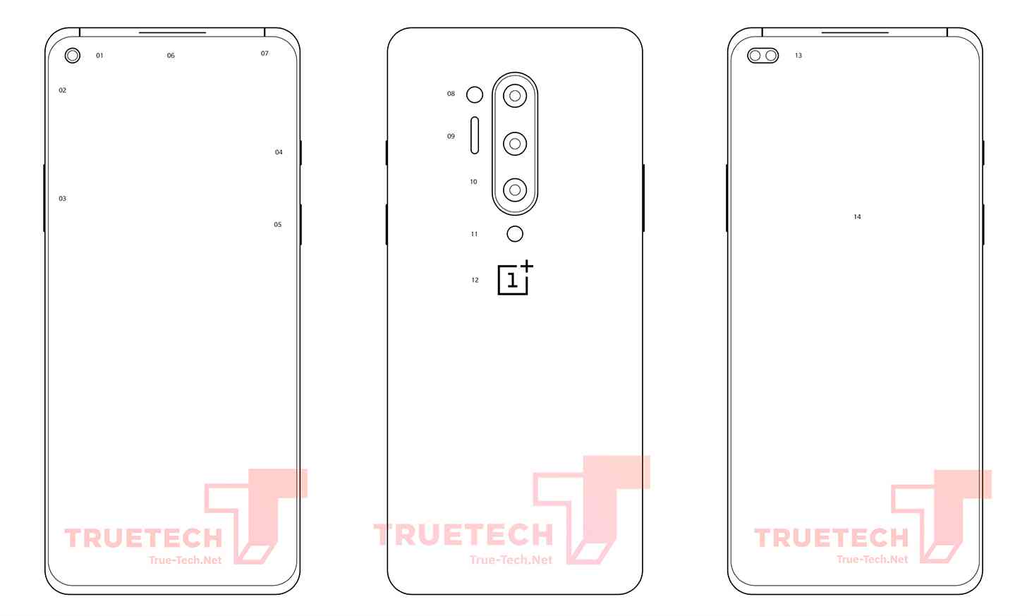 OnePlus 8 Pro design hole-punch leak