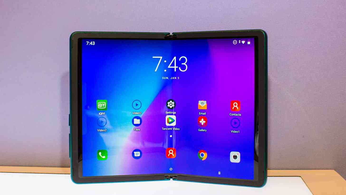 TCL foldable smartphone display