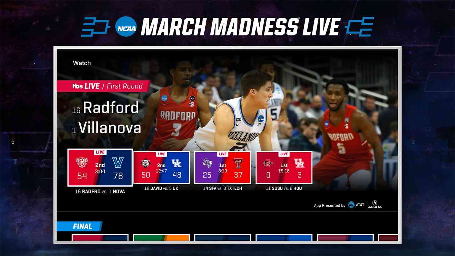 Android TV and Fire TV gaining March Madness multigame streaming this