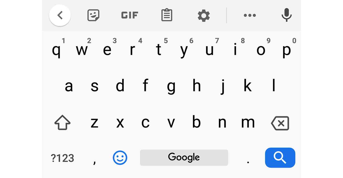 Gboard Google logo space bar