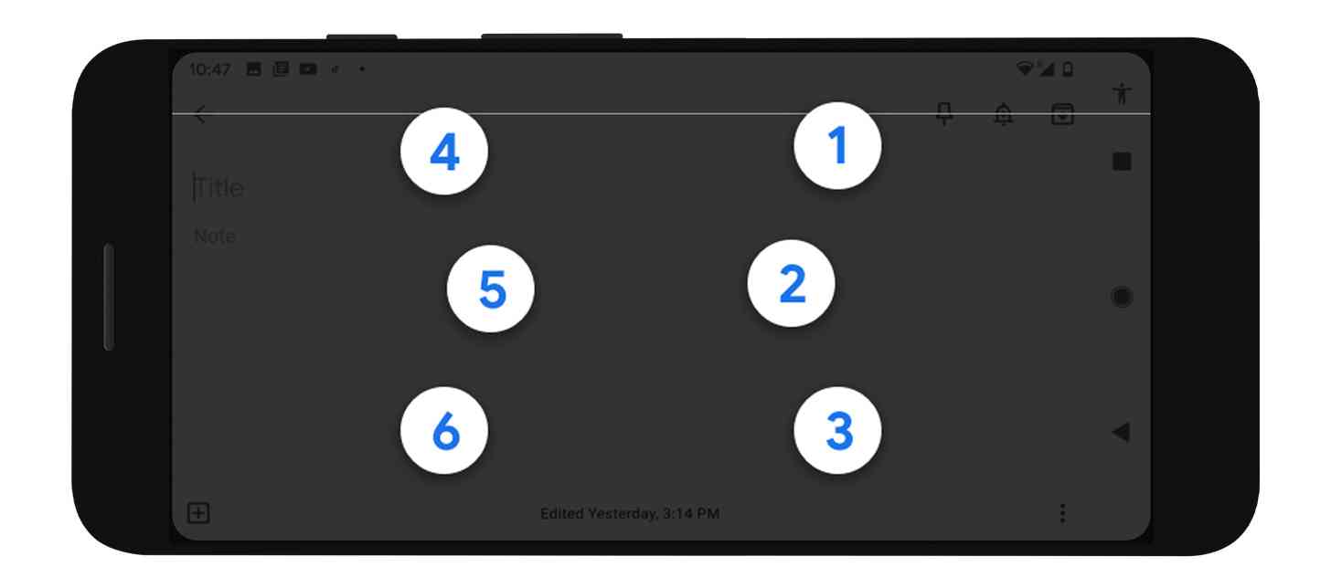 Google TalkBack virtual braille keyboard Android