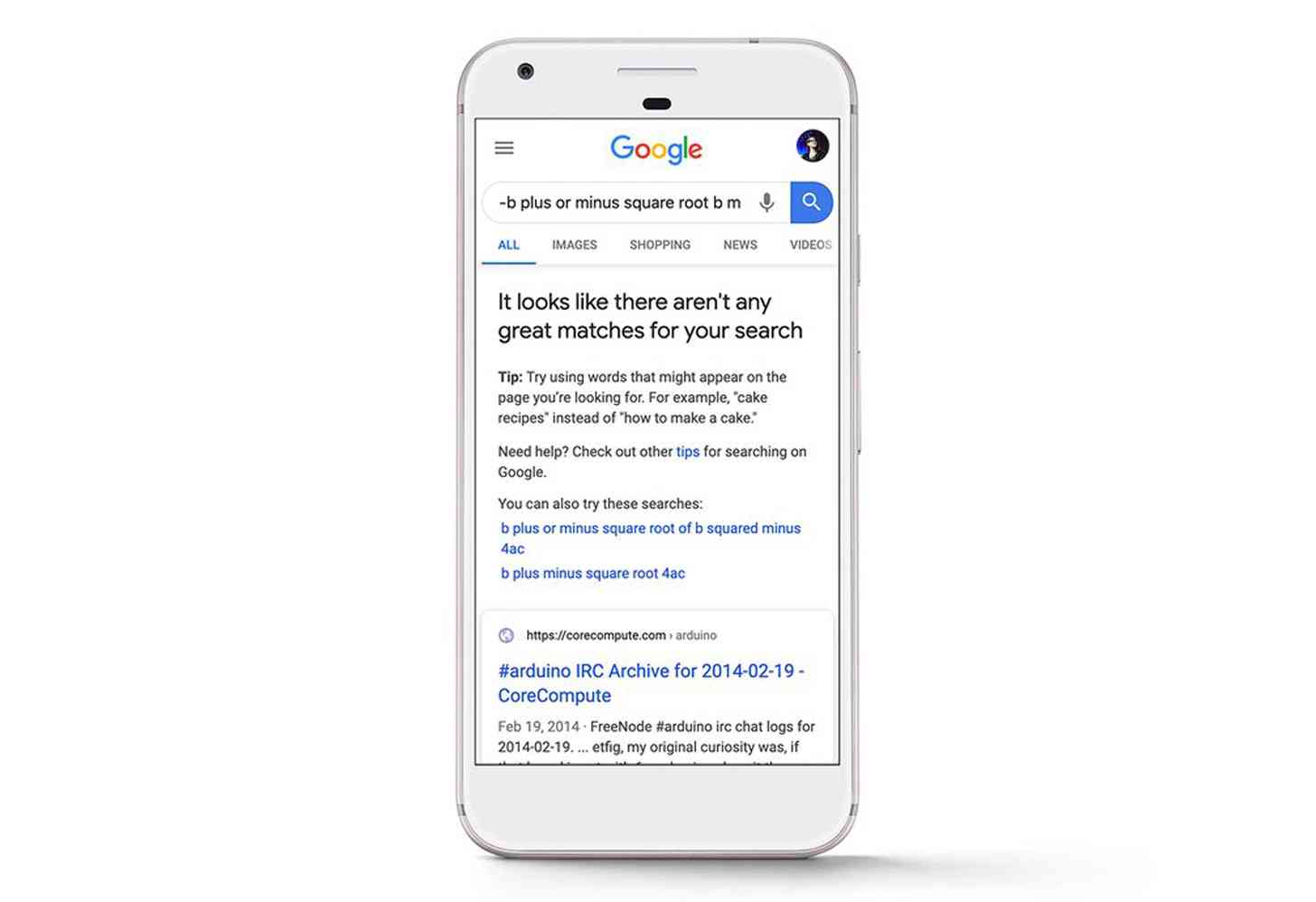 Google Will Now Tell You When There Aren T Any Great Results For Your Search News Wirefly