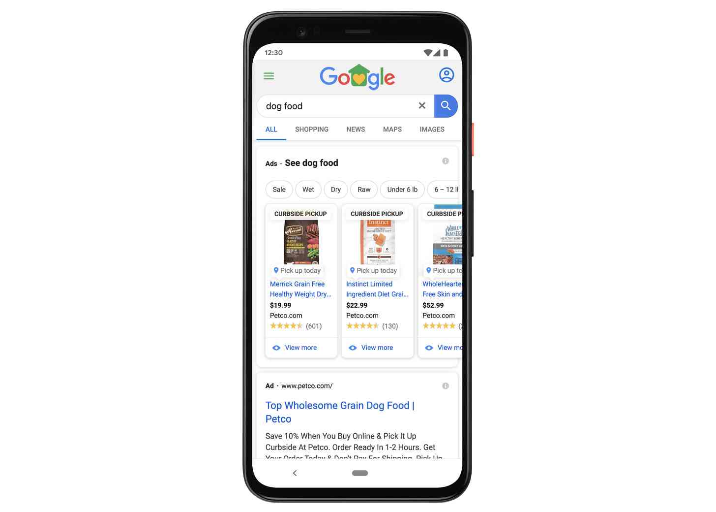 Google curbside pickup local inventory ads