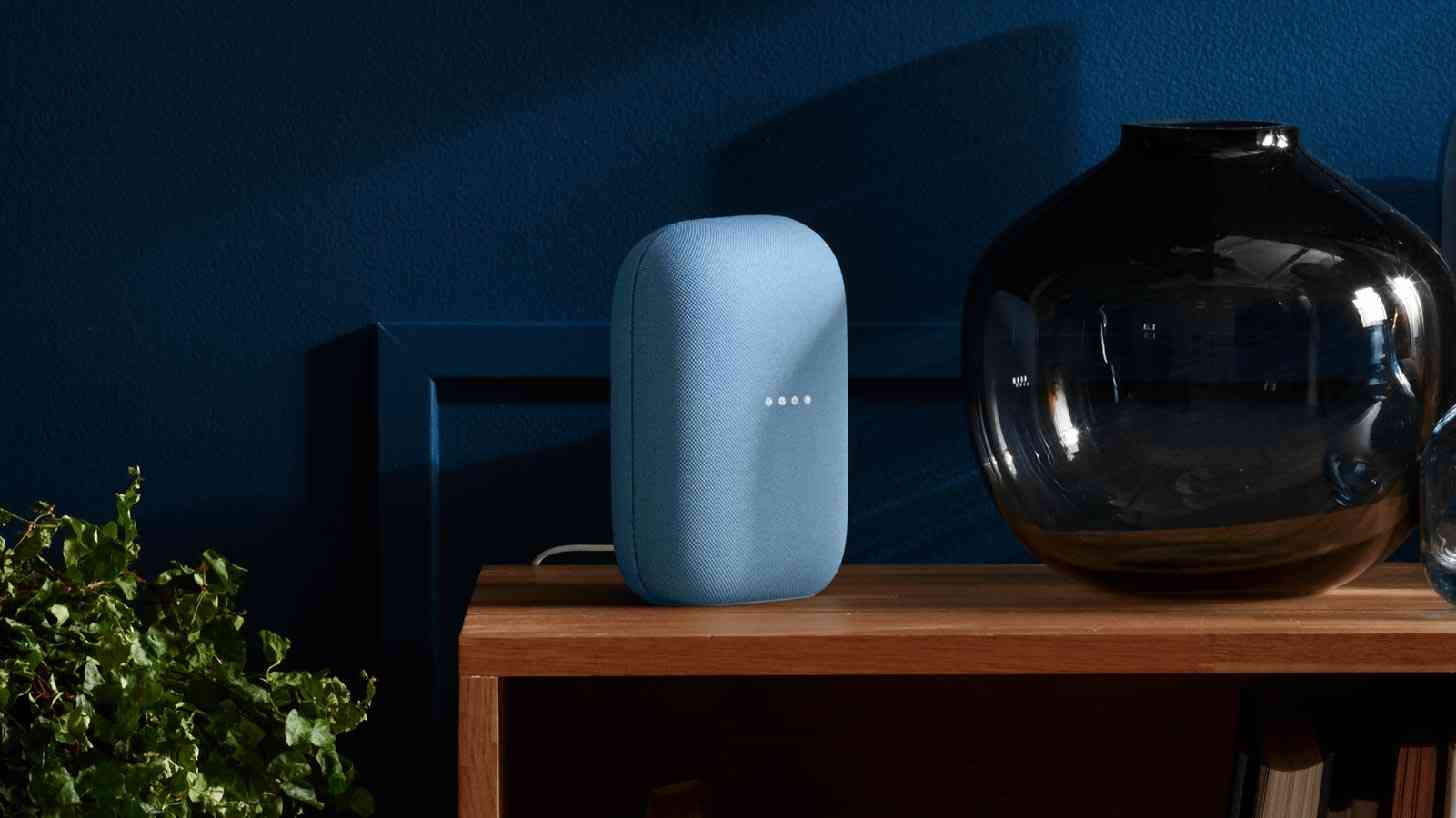 Google Nest smart speaker official blue