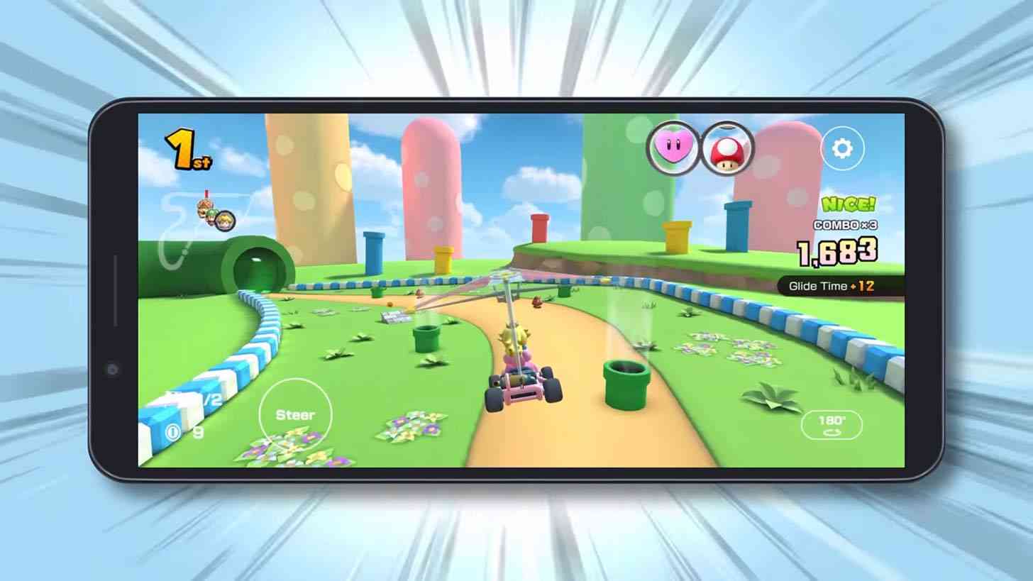 Mario Kart Tour landscape mode