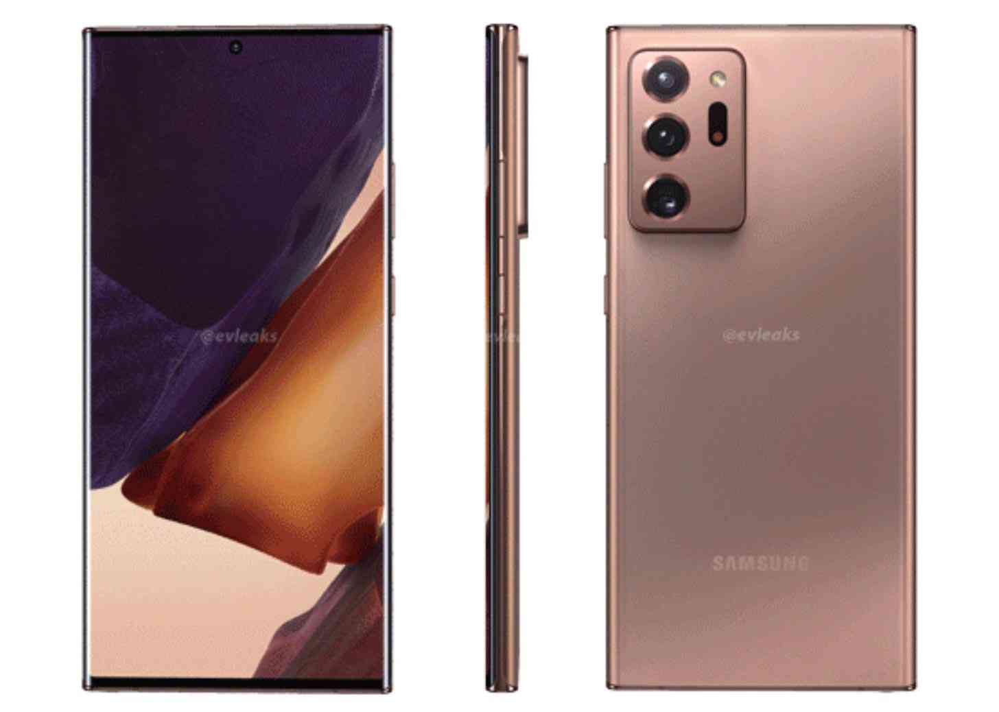 Samsung Galaxy Note 20 Ultra Mystic Bronze leak