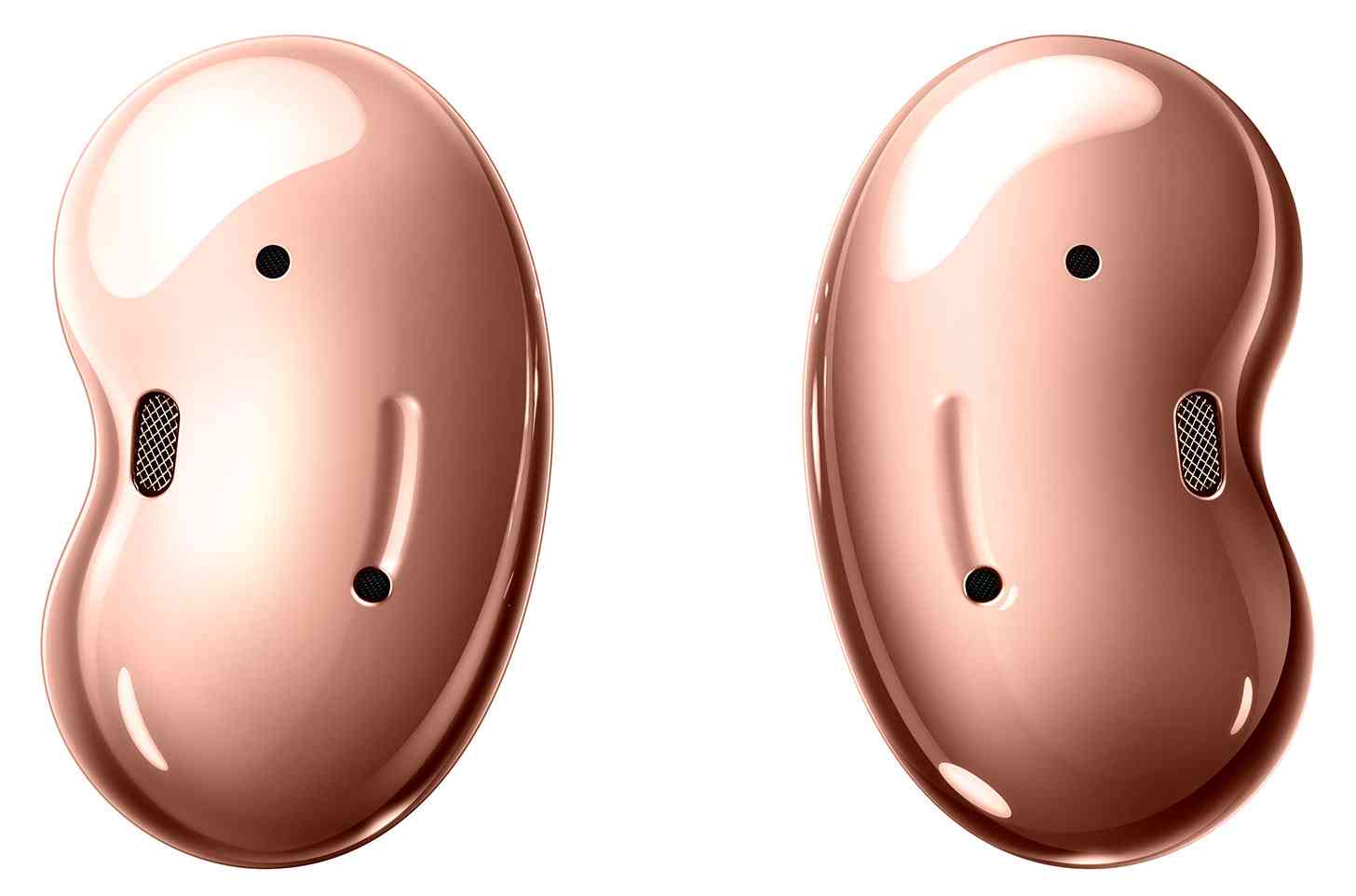 Samsung Galaxy Buds Live official with bean shaped design active