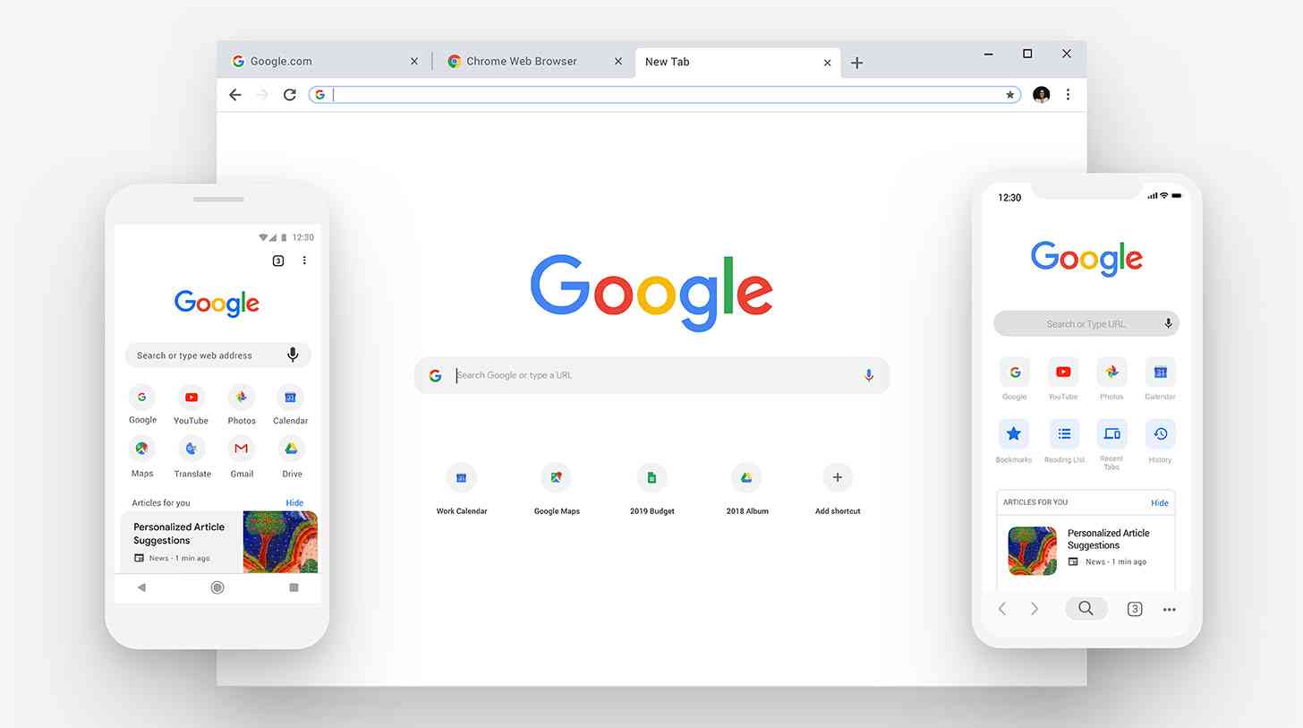 Google Chrome Android, iOS, desktop