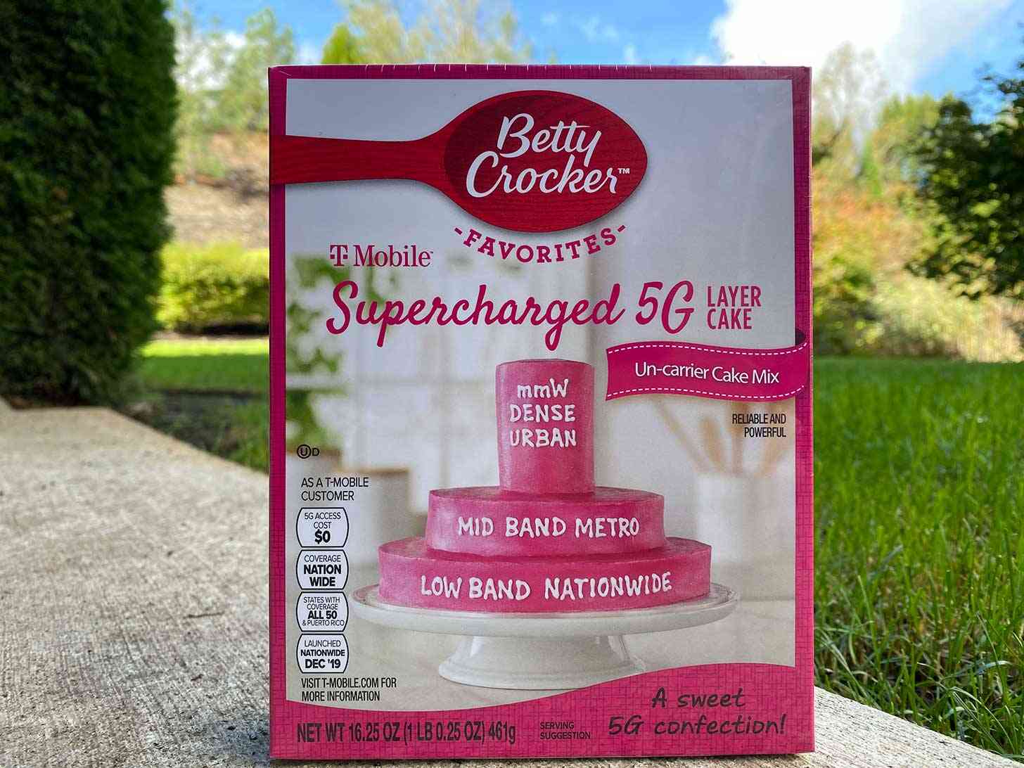 T-Mobile Betty Crocker 5G layer cake mix