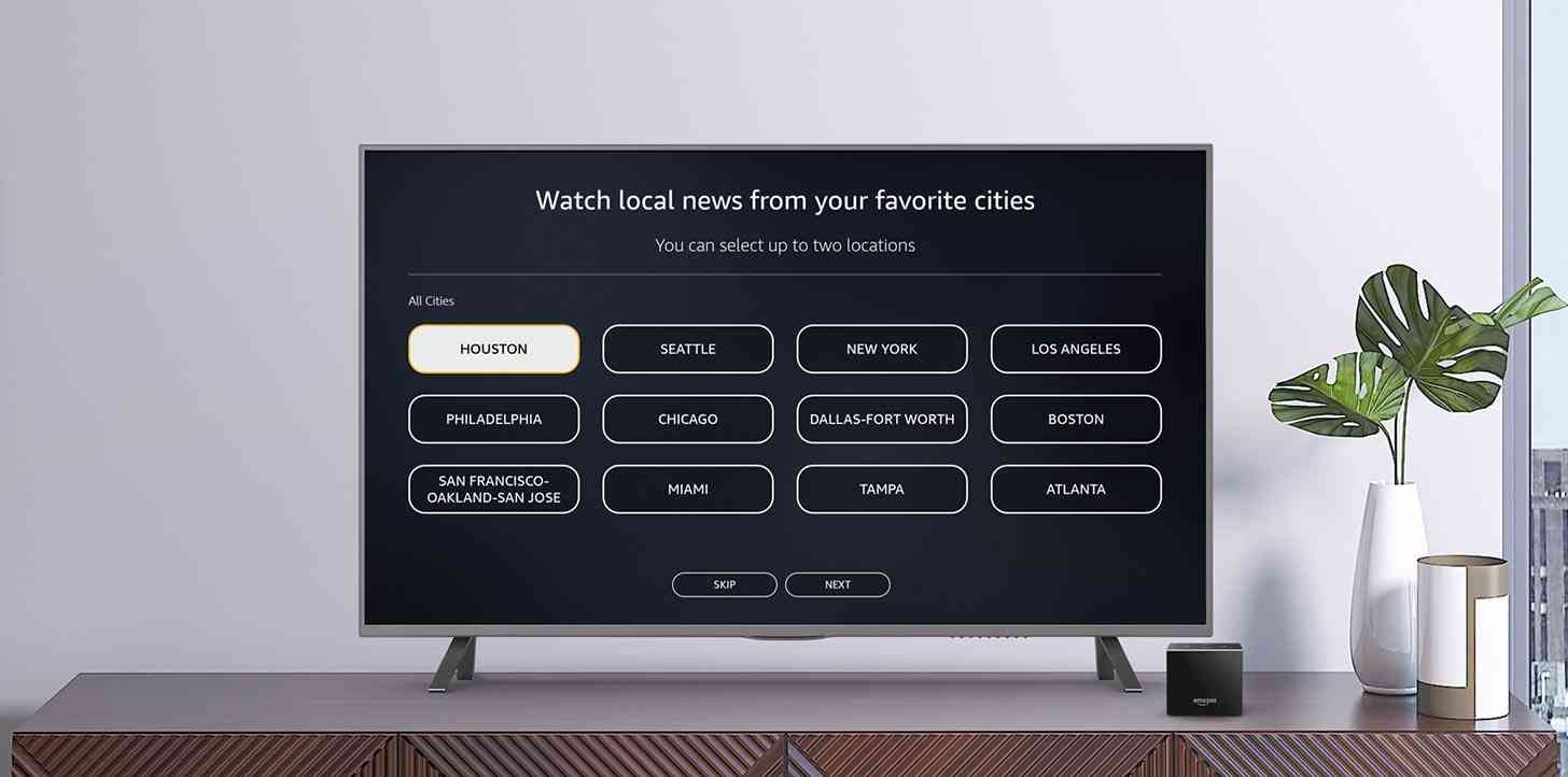 Amazon Fire TV news channels cities