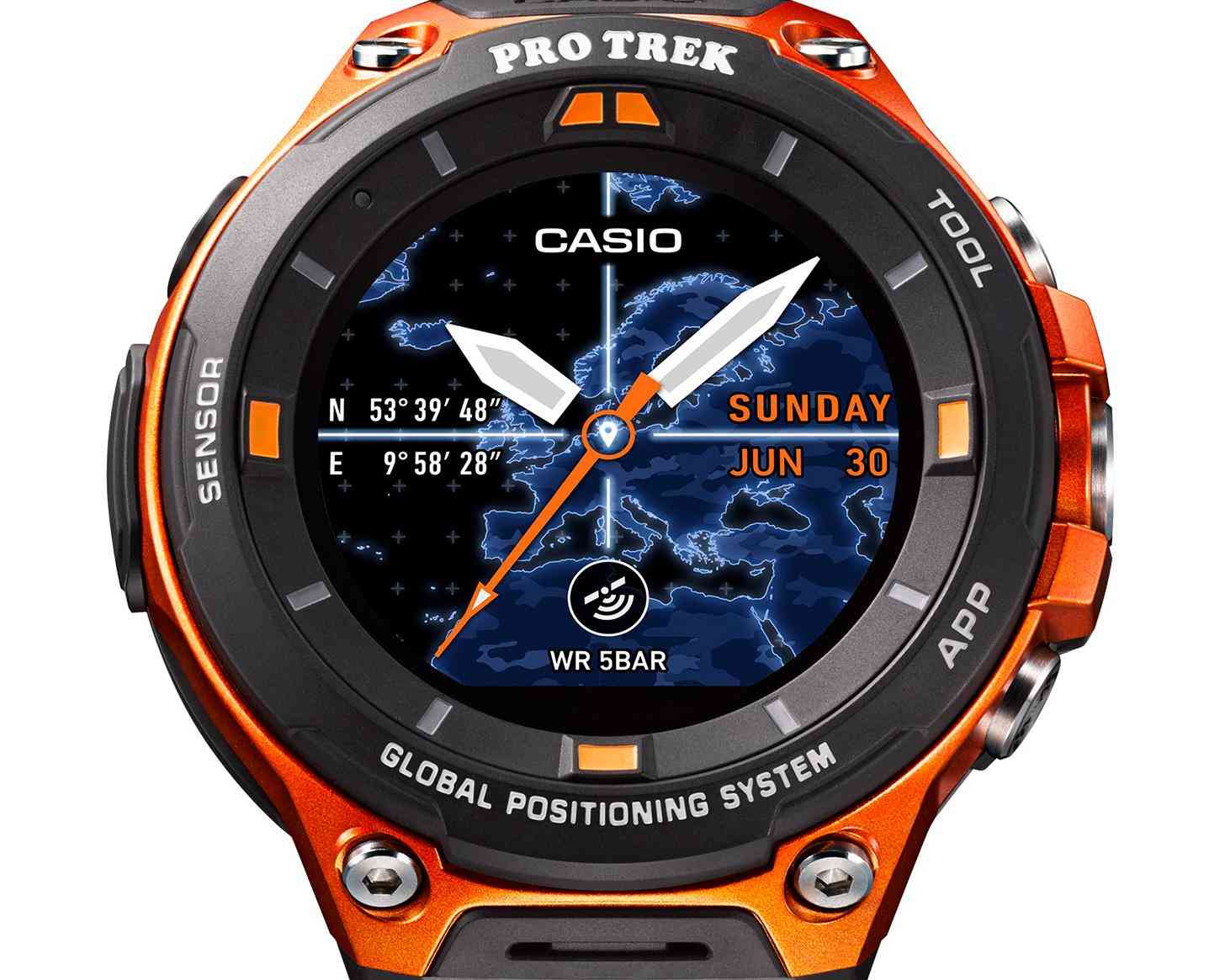 Casio WSD-F20 official Android Wear 2.0