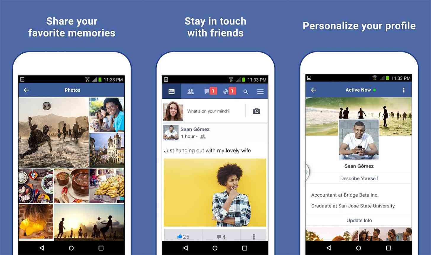 Facebook Lite Android app features