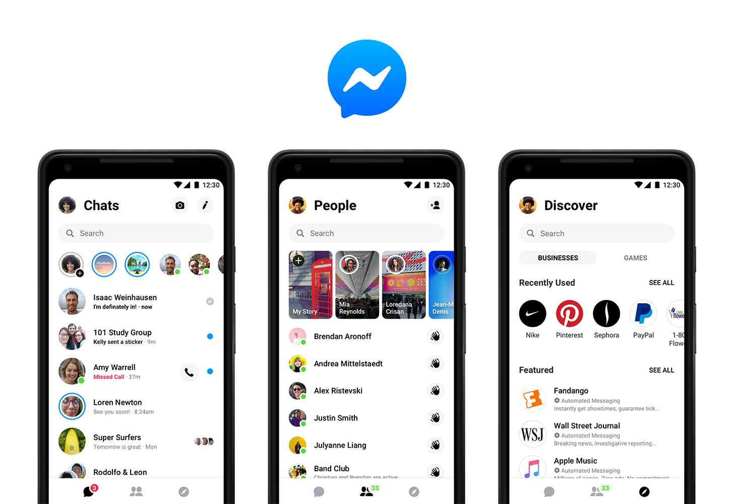Facebook Messenger 4 update design