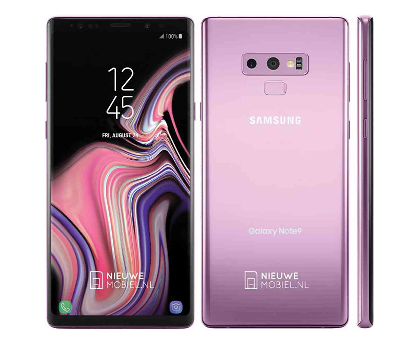 Samsung Galaxy Note 9 Lilac Purple leak