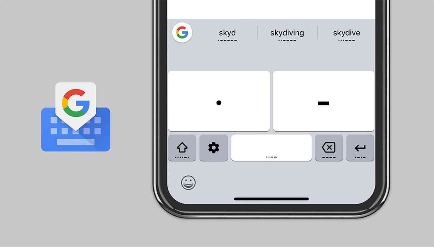 Gboard for iOS Morse code