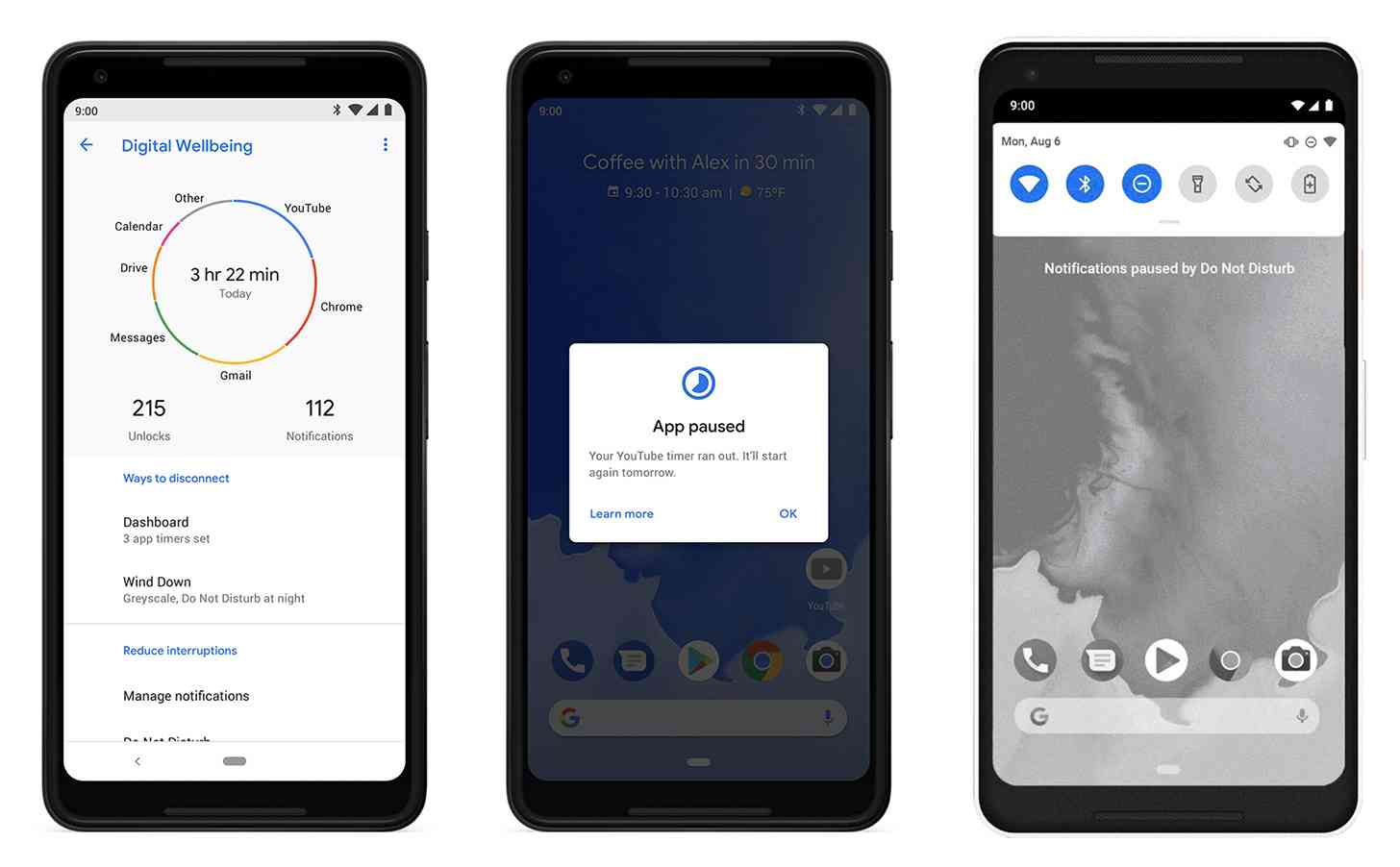Google Digital Wellbeing Android app features