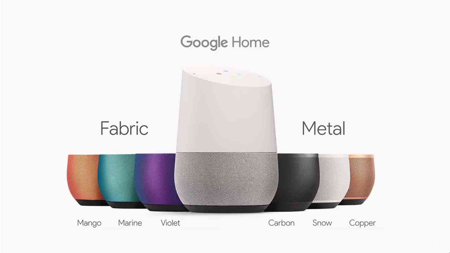 Google Home colors