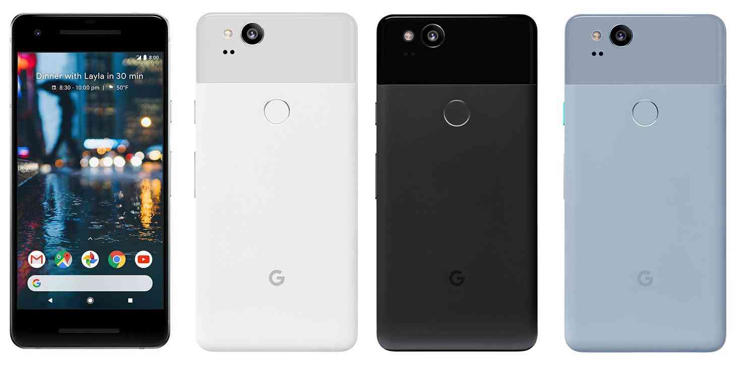 Google Pixel 2 image leak colors