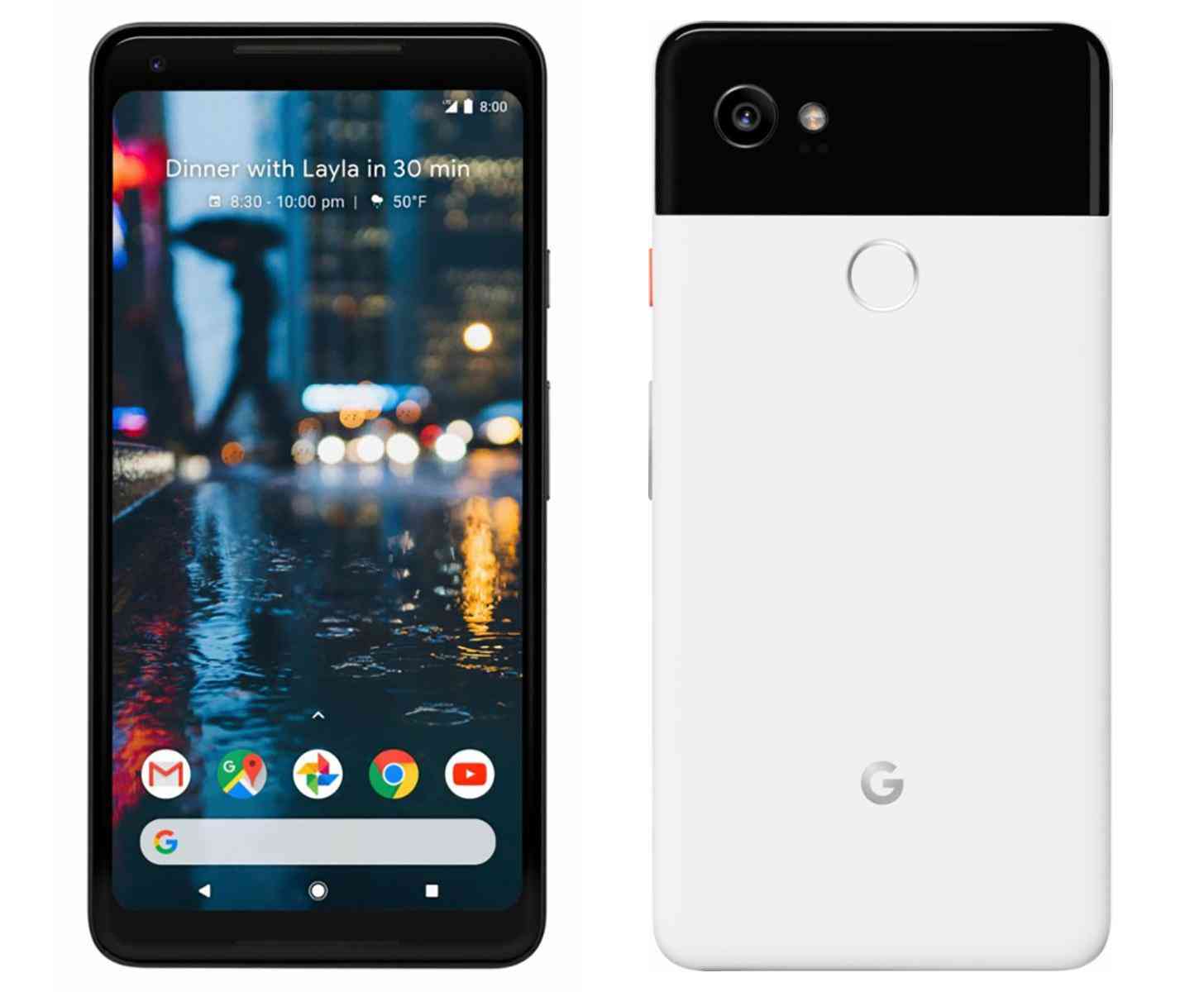 Google Pixel 2 XL black white
