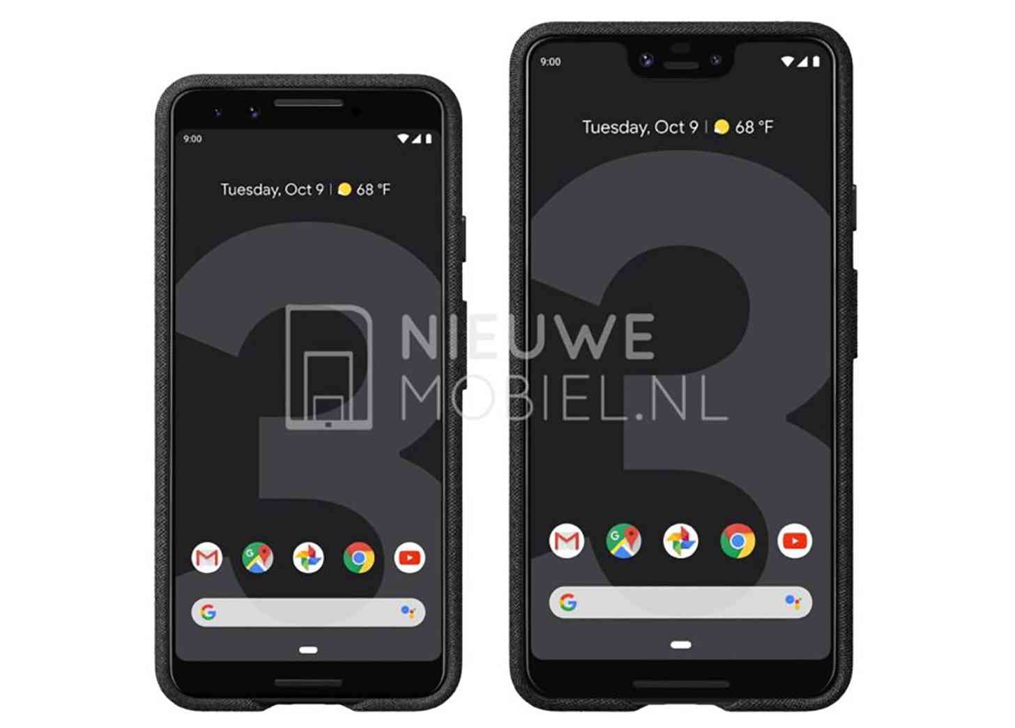 Google Pixel 3, Pixel 3 XL renders leak