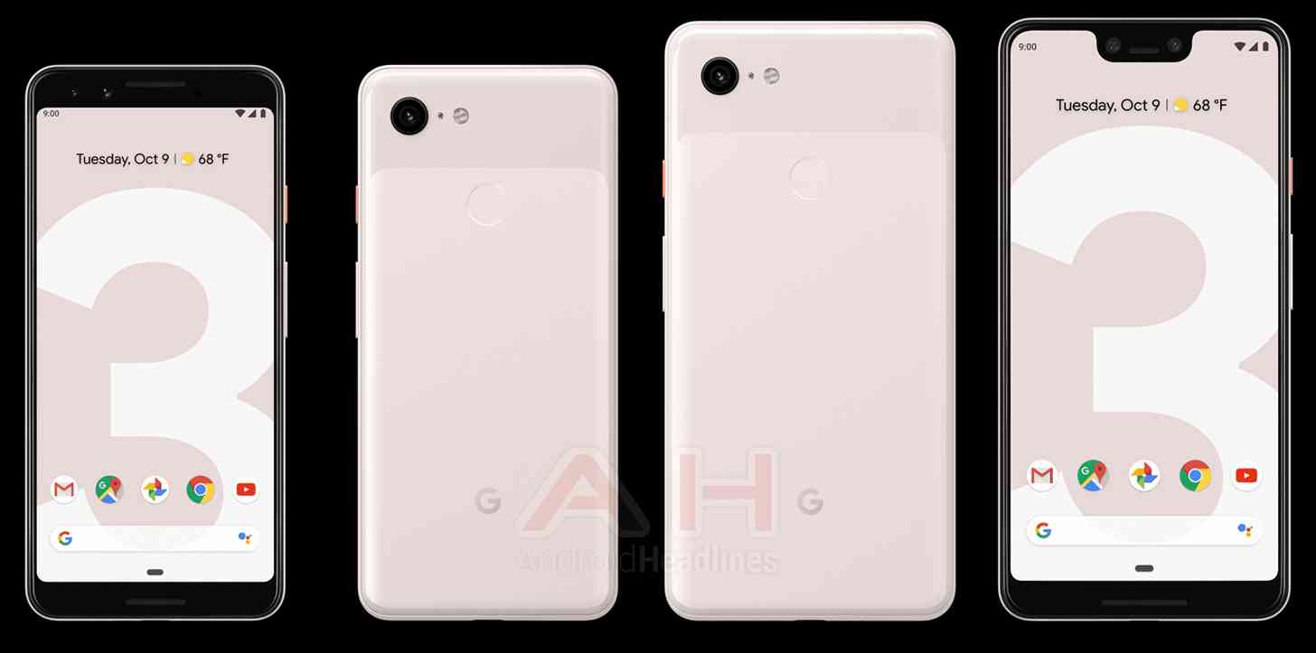 Google Pixel 3, Pixel 3 XL Sand pink