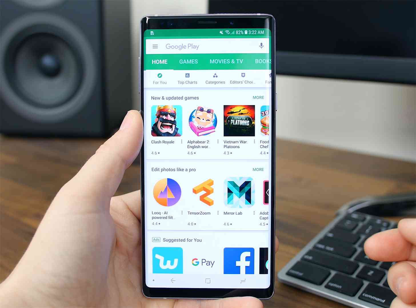 Google Play Store Samsung Galaxy Note 9