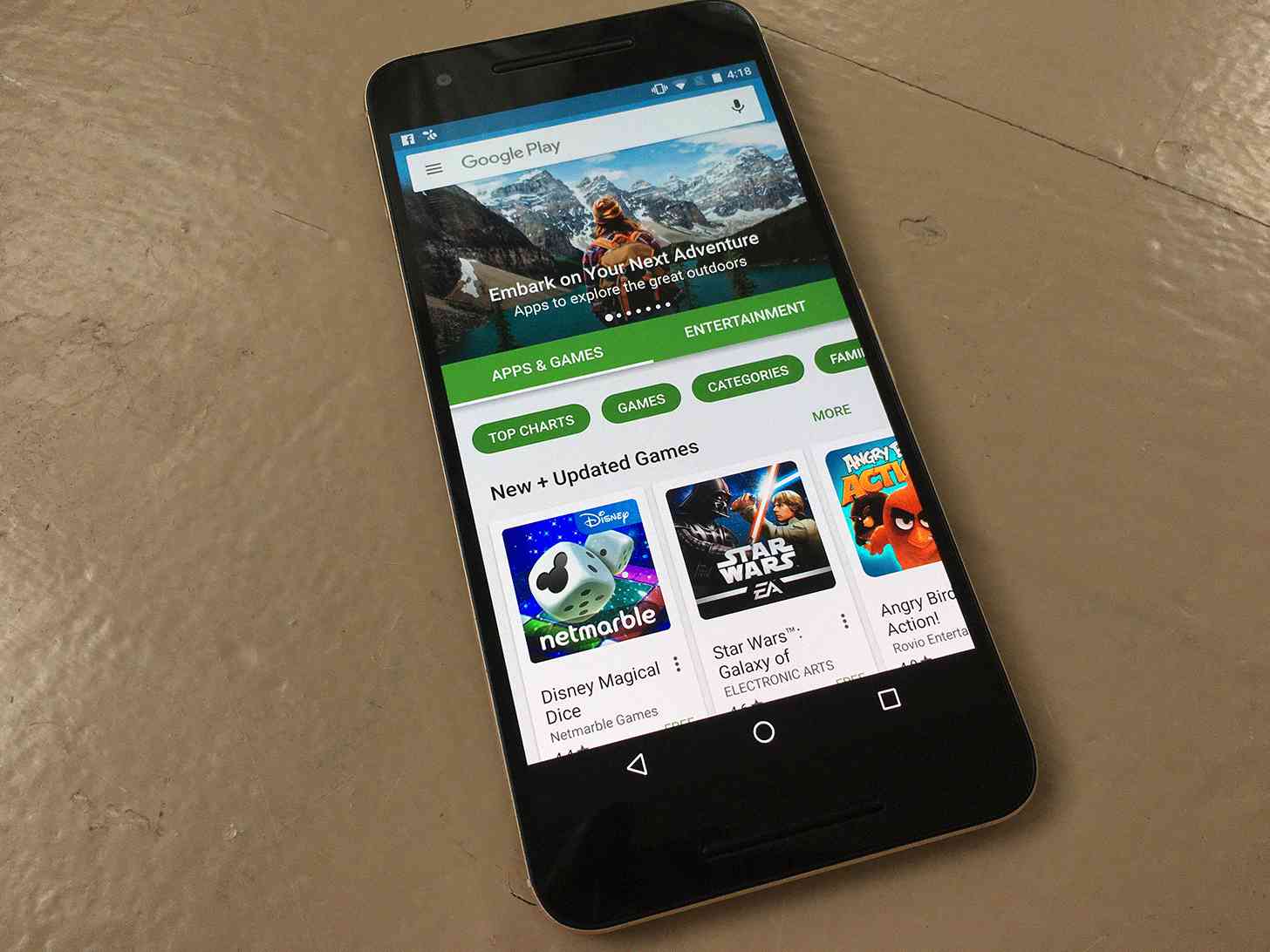 Google Play home Nexus 6P