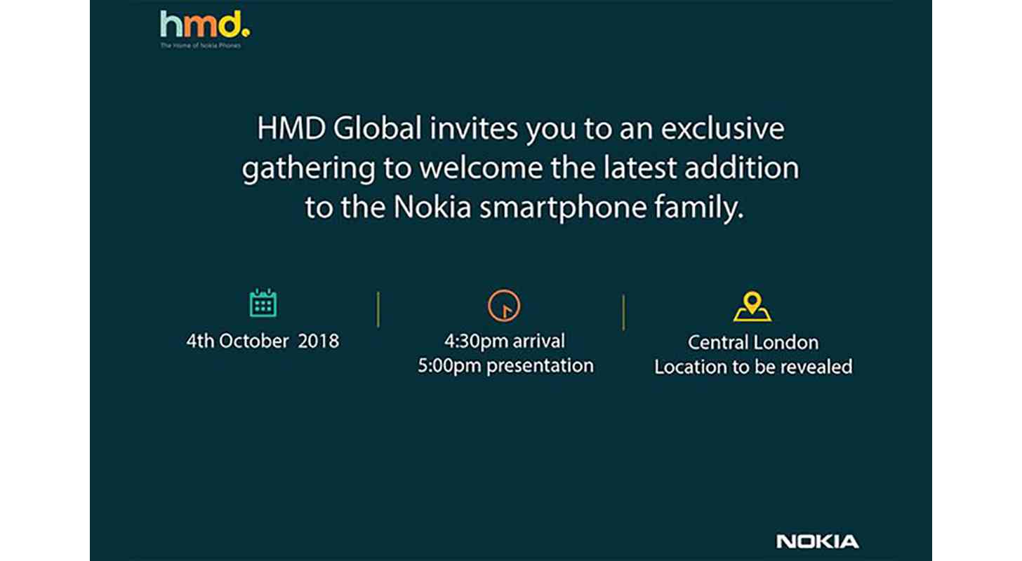 HMD Global Nokia event October 4th