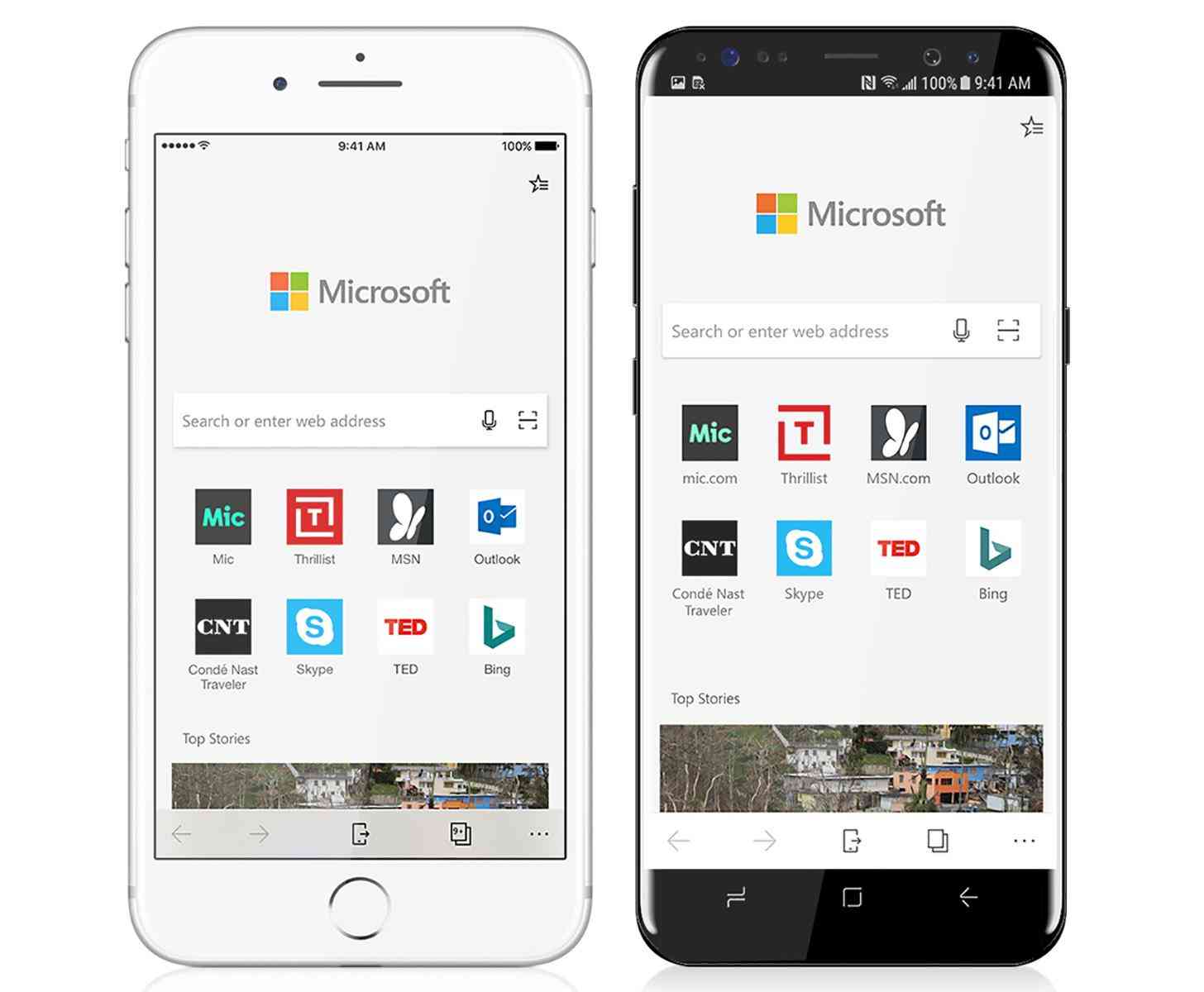 Microsoft Edge browser Android and iOS