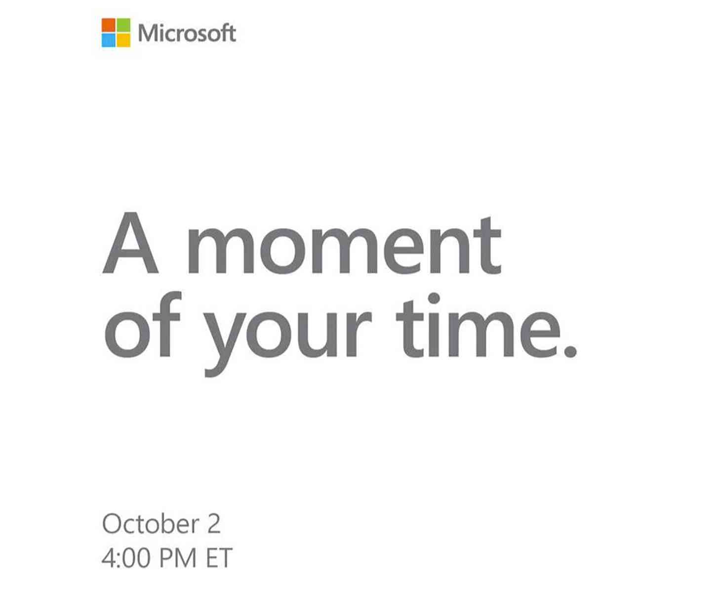 Microsoft event October 2