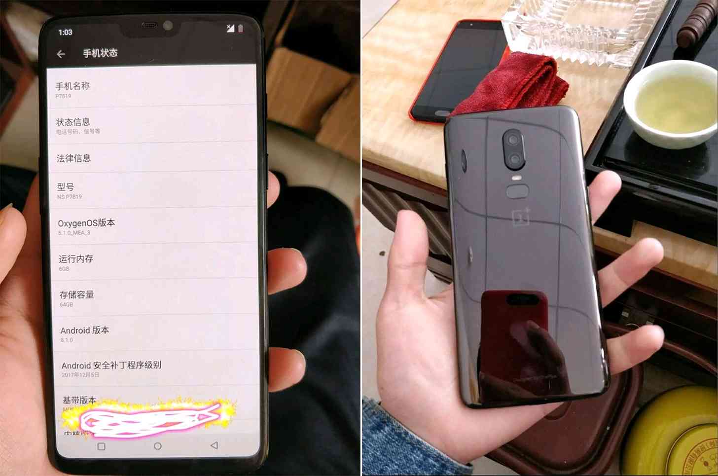 OnePlus 6 photos leak