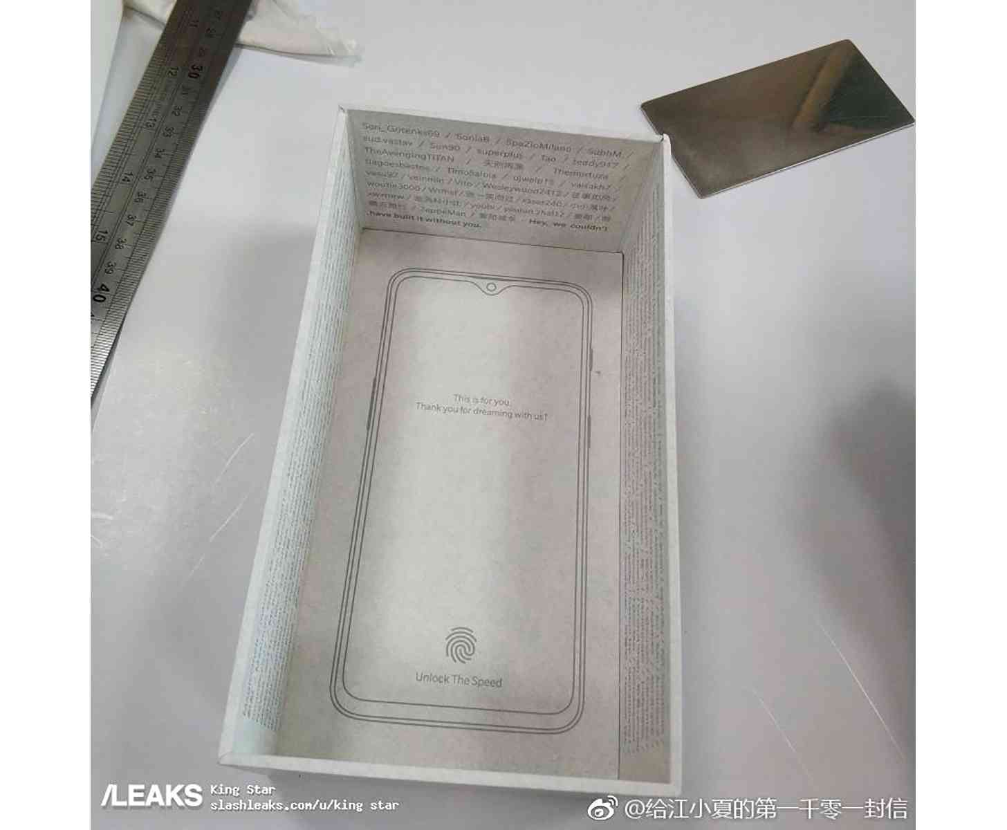 OnePlus 6T packaging leak